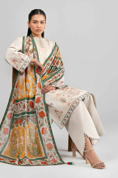 Nishat | Eid Lawn | 42601527-Brand:Nishat-Type:Ladies Clothes-Off White-Lawn-House of Maryam- Buy in UK, USA