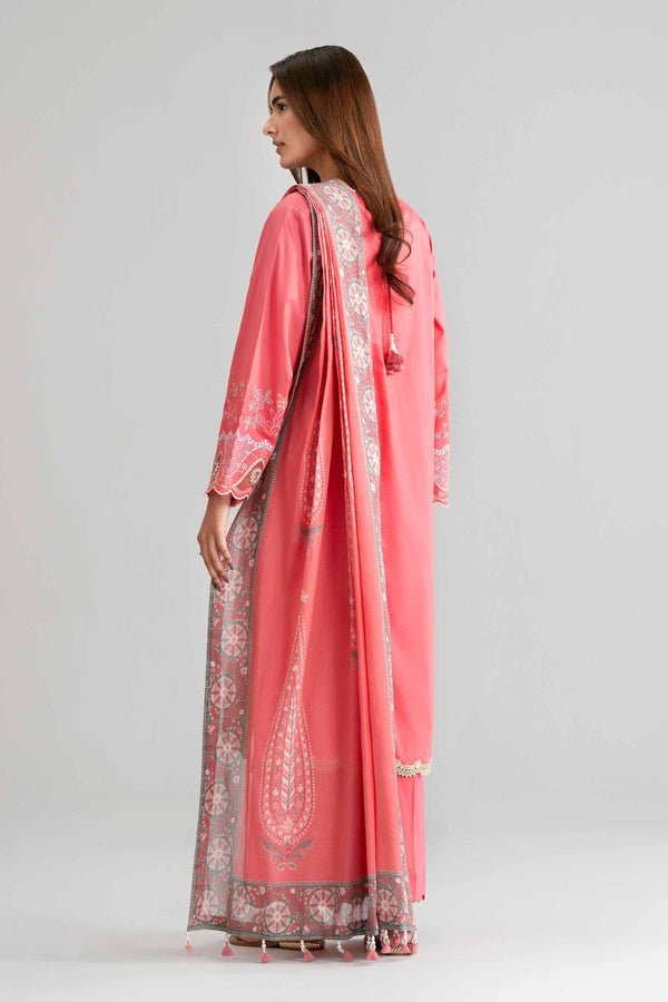 Nishat | Eid Lawn | 42601528-Brand:Nishat-Type:Ladies Clothes-Candy Pink-Lawn-House of Maryam- Buy in UK, USA