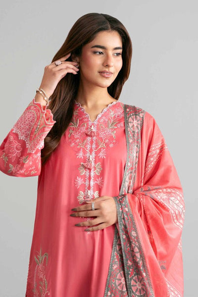Nishat | Eid Lawn | 42601528-Brand:Nishat-Type:Ladies Clothes-Candy Pink-Lawn-House of Maryam- Buy in UK, USA