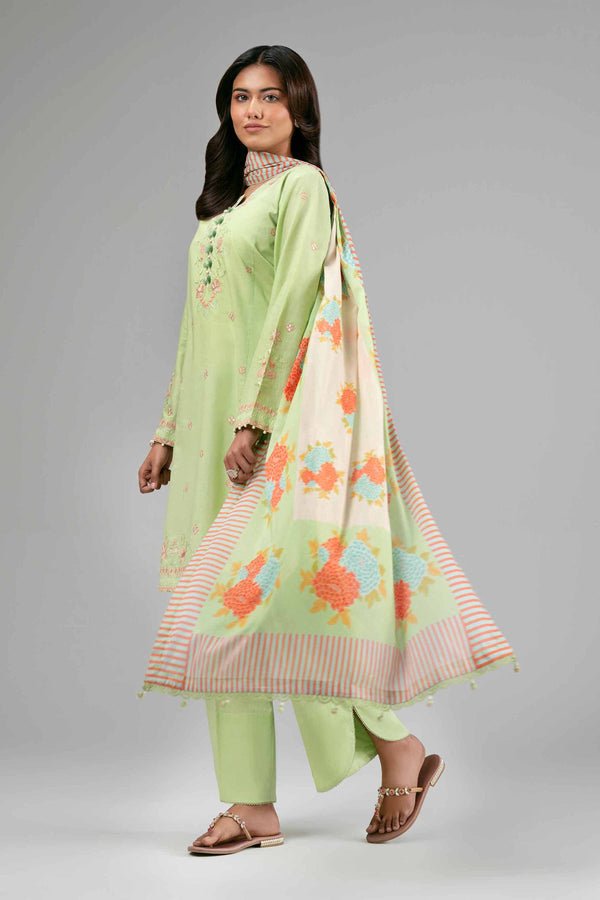 Nishat | Eid Lawn | 42601530-Brand:Nishat-Type:Ladies Clothes-Apple Green-Lawn-House of Maryam- Buy in UK, USA