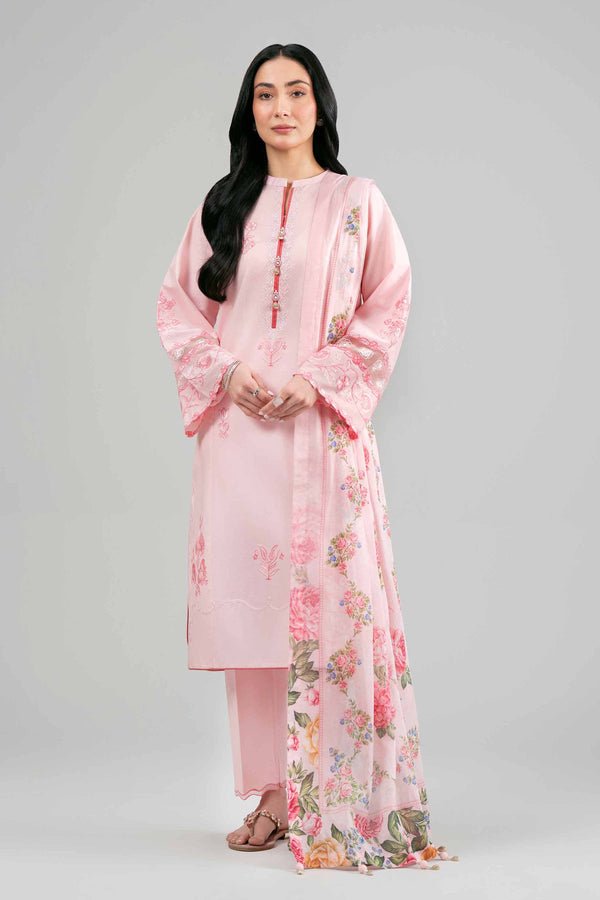 Nishat | Eid Lawn | 42601532-Brand:Nishat-Type:Ladies Clothes-Light Pink-Lawn-House of Maryam- Buy in UK, USA