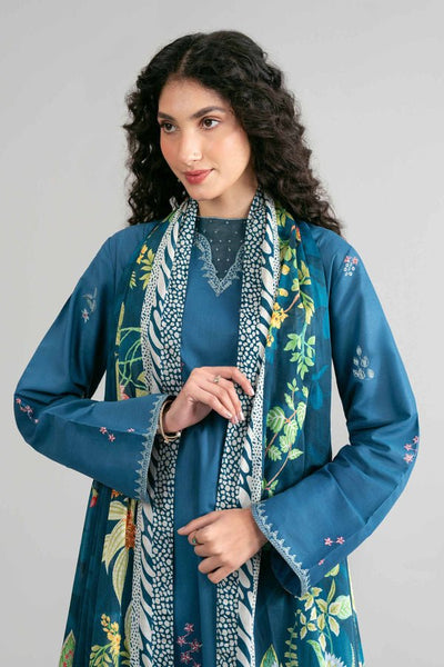 Nishat | Eid Lawn | 42601533-Brand:Nishat-Type:Ladies Clothes-Teal Blue-Lawn-House of Maryam- Buy in UK, USA