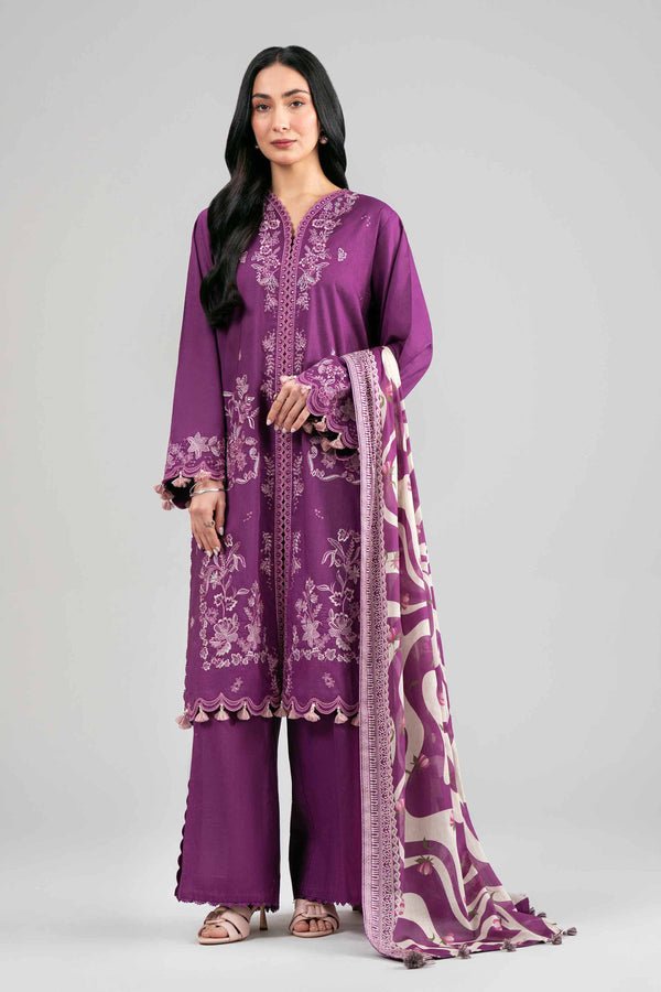 Nishat | Eid Lawn | 42601534-Brand:Nishat-Type:Ladies Clothes-Plum-Lawn-House of Maryam- Buy in UK, USA