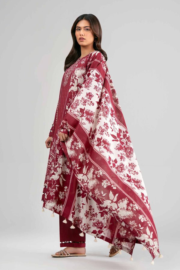 Nishat | Eid Lawn | 42601536-Brand:Nishat-Type:Ladies Clothes-Maroon-Lawn-House of Maryam- Buy in UK, USA