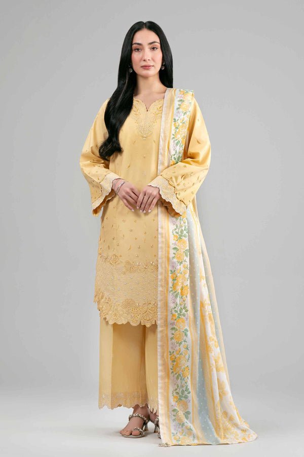 Nishat | Eid Lawn | 42601540-Brand:Nishat-Type:Ladies Clothes-Gold-Lawn-House of Maryam- Buy in UK, USA