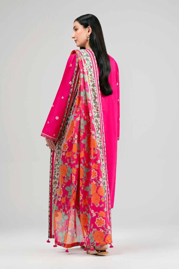 Nishat | Eid Lawn | 42601542-Brand:Nishat-Type:Ladies Clothes-Hot Pink-Lawn-House of Maryam- Buy in UK, USA