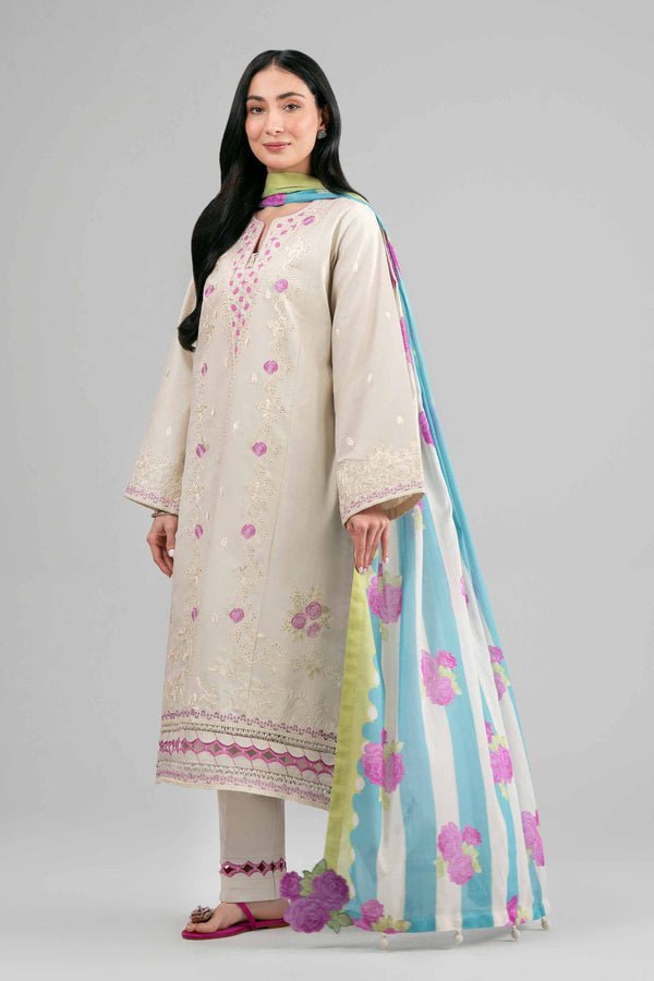 Nishat | Eid Lawn | 42601543-Brand:Nishat-Type:Ladies Clothes-Beige-Lawn-House of Maryam- Buy in UK, USA