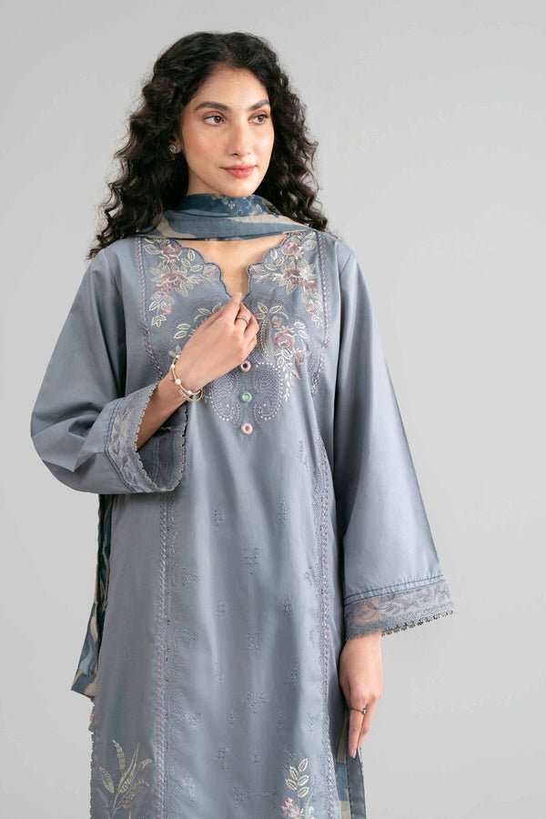Nishat | Eid Lawn | 42601547-Brand:Nishat-Type:Ladies Clothes-Gray-Lawn-House of Maryam- Buy in UK, USA