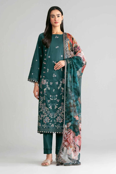 Nishat | Eid Lawn | 42601548-Brand:Nishat-Type:Ladies Clothes-Teal Green-Lawn-House of Maryam- Buy in UK, USA