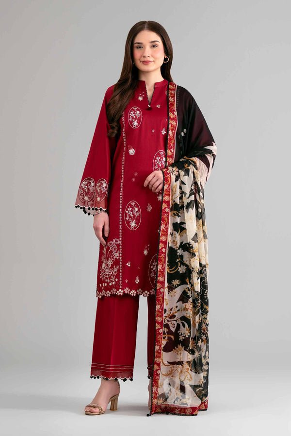 Nishat | Eid Lawn | 42601550-Brand:Nishat-Type:Ladies Clothes-Red-Lawn-House of Maryam- Buy in UK, USA
