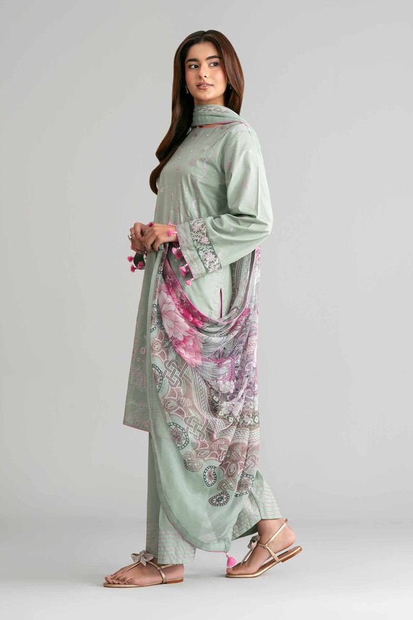 Nishat | Eid Lawn | 42601552-Brand:Nishat-Type:Ladies Clothes-Sage-Lawn-House of Maryam- Buy in UK, USA