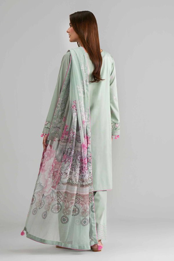 Nishat | Eid Lawn | 42601552-Brand:Nishat-Type:Ladies Clothes-Sage-Lawn-House of Maryam- Buy in UK, USA