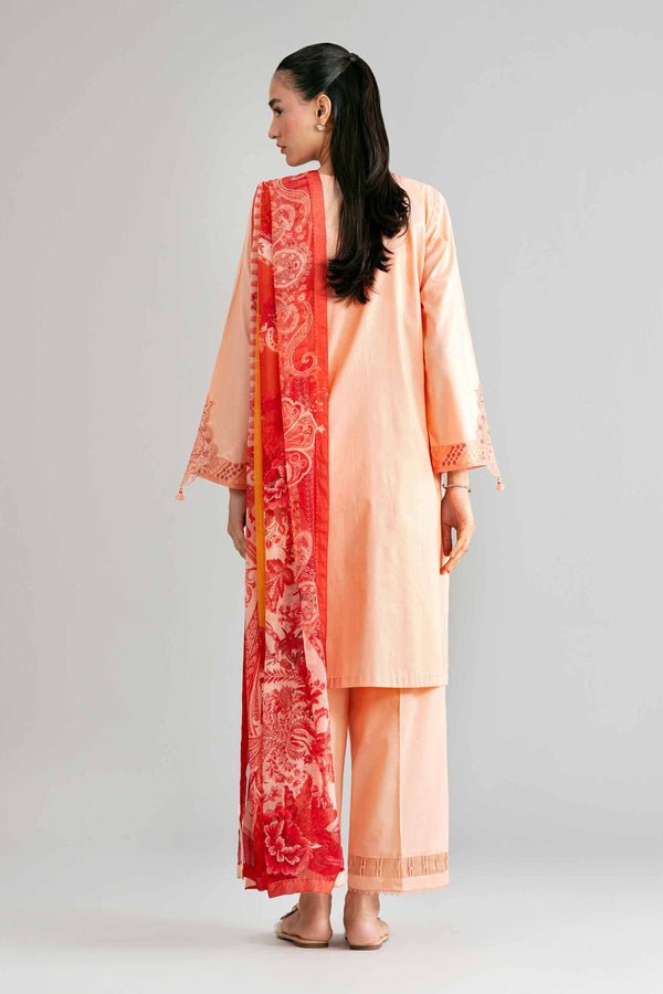 Nishat | Eid Lawn | 42601553-Brand:Nishat-Type:Ladies Clothes-Pale Peach-Lawn-House of Maryam- Buy in UK, USA