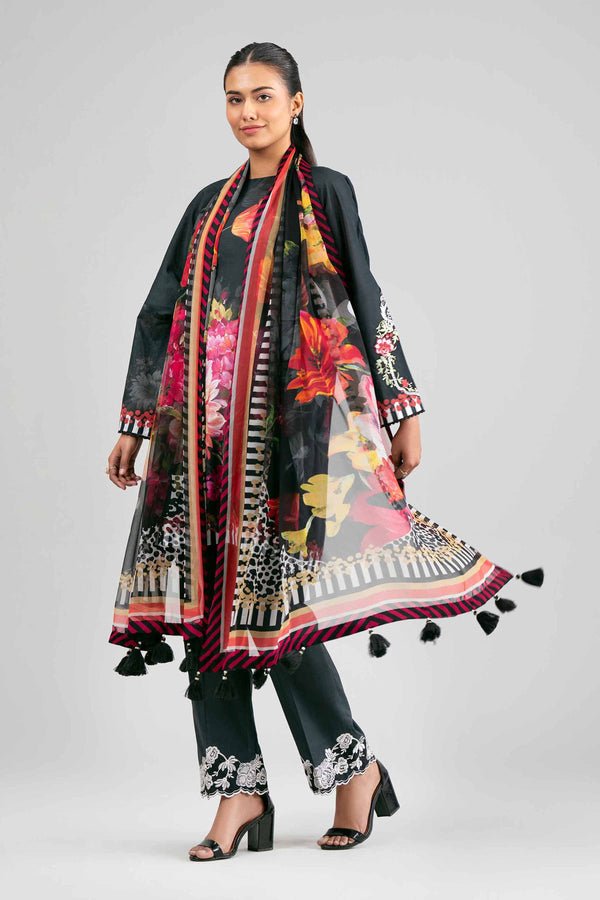 Nishat | Eid Lawn | 42601555-Brand:Nishat-Type:Ladies Clothes-Black-Lawn-House of Maryam- Buy in UK, USA