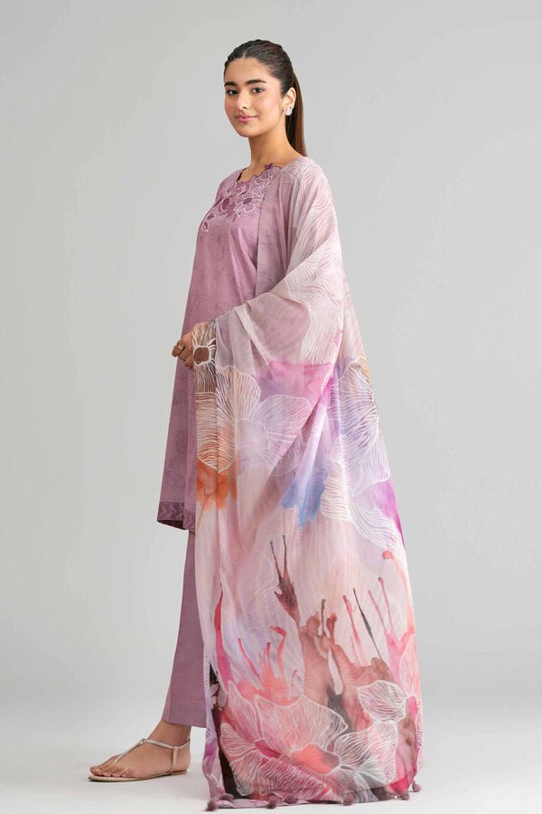 Nishat | Eid Lawn | 42601561-Brand:Nishat-Type:Ladies Clothes-Dusty Pink-Lawn-House of Maryam- Buy in UK, USA