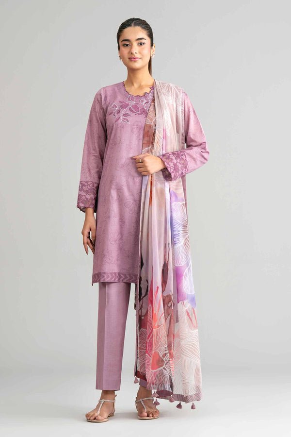 Nishat | Eid Lawn | 42601561-Brand:Nishat-Type:Ladies Clothes-Dusty Pink-Lawn-House of Maryam- Buy in UK, USA