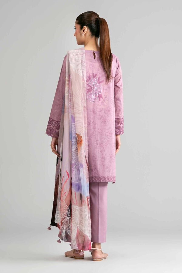 Nishat | Eid Lawn | 42601561-Brand:Nishat-Type:Ladies Clothes-Dusty Pink-Lawn-House of Maryam- Buy in UK, USA