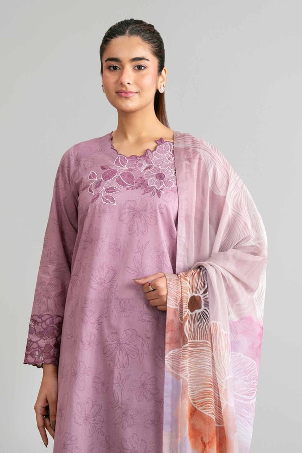 Nishat | Eid Lawn | 42601561-Brand:Nishat-Type:Ladies Clothes-Dusty Pink-Lawn-House of Maryam- Buy in UK, USA