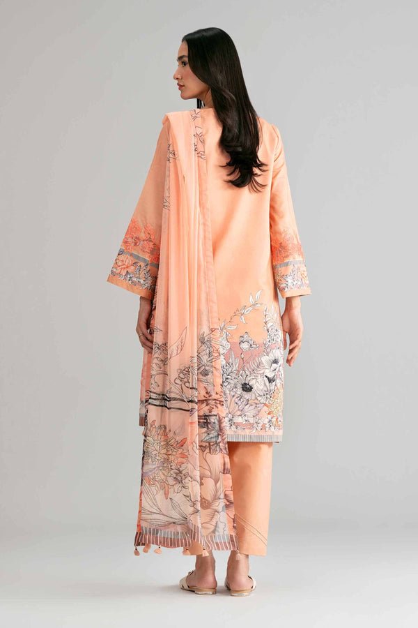 Nishat | Eid Lawn | 42601563-Brand:Nishat-Type:Ladies Clothes-Pale Peach-Lawn-House of Maryam- Buy in UK, USA