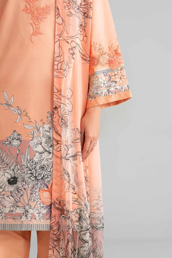 Nishat | Eid Lawn | 42601563-Brand:Nishat-Type:Ladies Clothes-Pale Peach-Lawn-House of Maryam- Buy in UK, USA