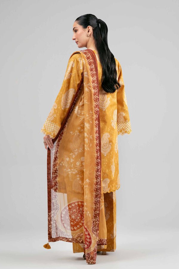 Nishat | Eid Lawn | 42601564-Brand:Nishat-Type:Ladies Clothes-Old Gold-Lawn-House of Maryam- Buy in UK, USA