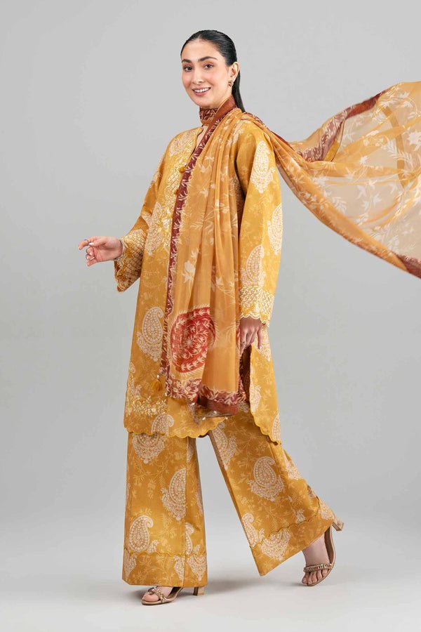Nishat | Eid Lawn | 42601564-Brand:Nishat-Type:Ladies Clothes-Old Gold-Lawn-House of Maryam- Buy in UK, USA