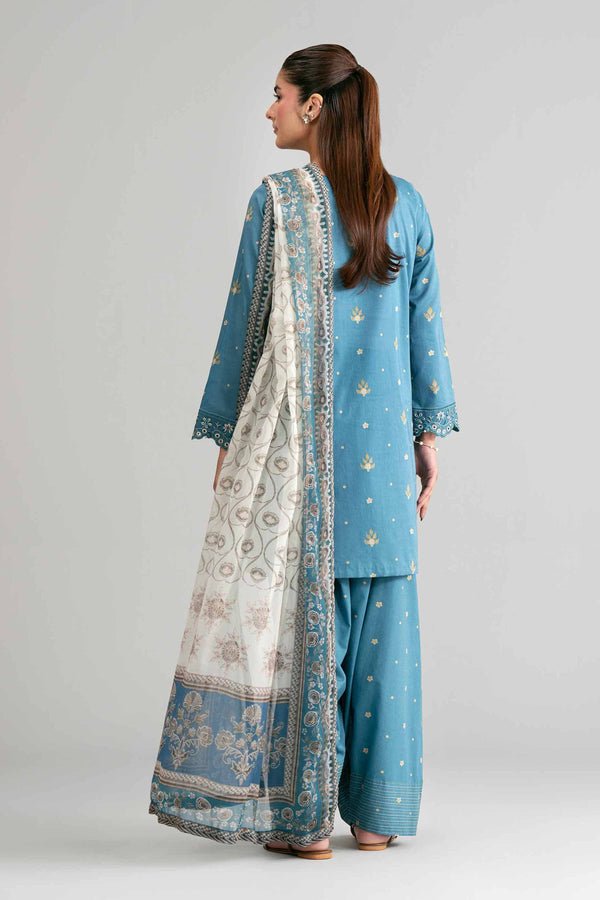 Nishat | Eid Lawn | 42601569-Brand:Nishat-Type:Ladies Clothes-Teal Blue-Lawn-House of Maryam- Buy in UK, USA