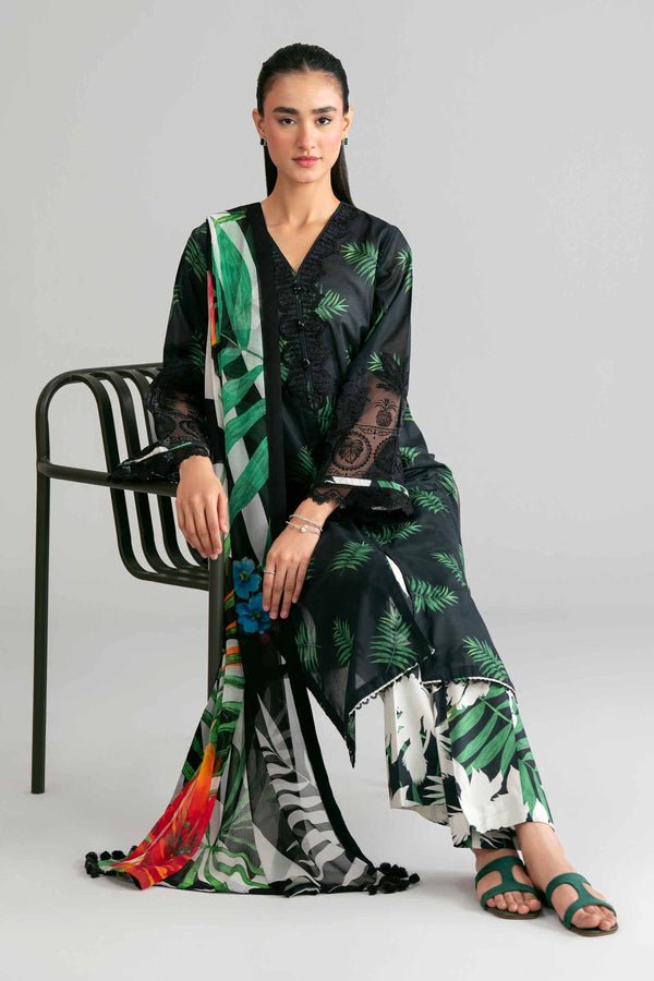 Nishat | Eid Lawn | 42601570-Brand:Nishat-Type:Ladies Clothes-Black-Lawn-House of Maryam- Buy in UK, USA