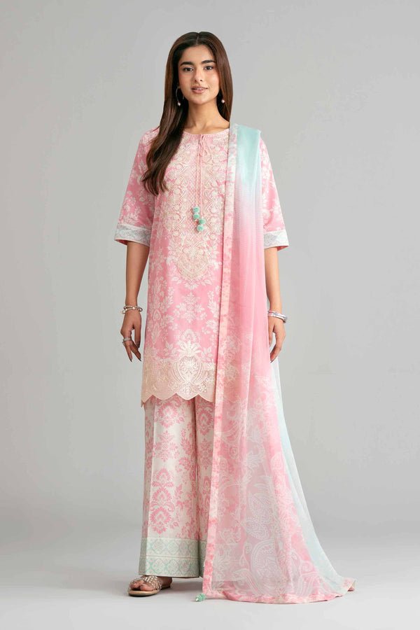 Nishat | Eid Lawn | 42601573-Brand:Nishat-Type:Ladies Clothes-Pink-Lawn-House of Maryam- Buy in UK, USA