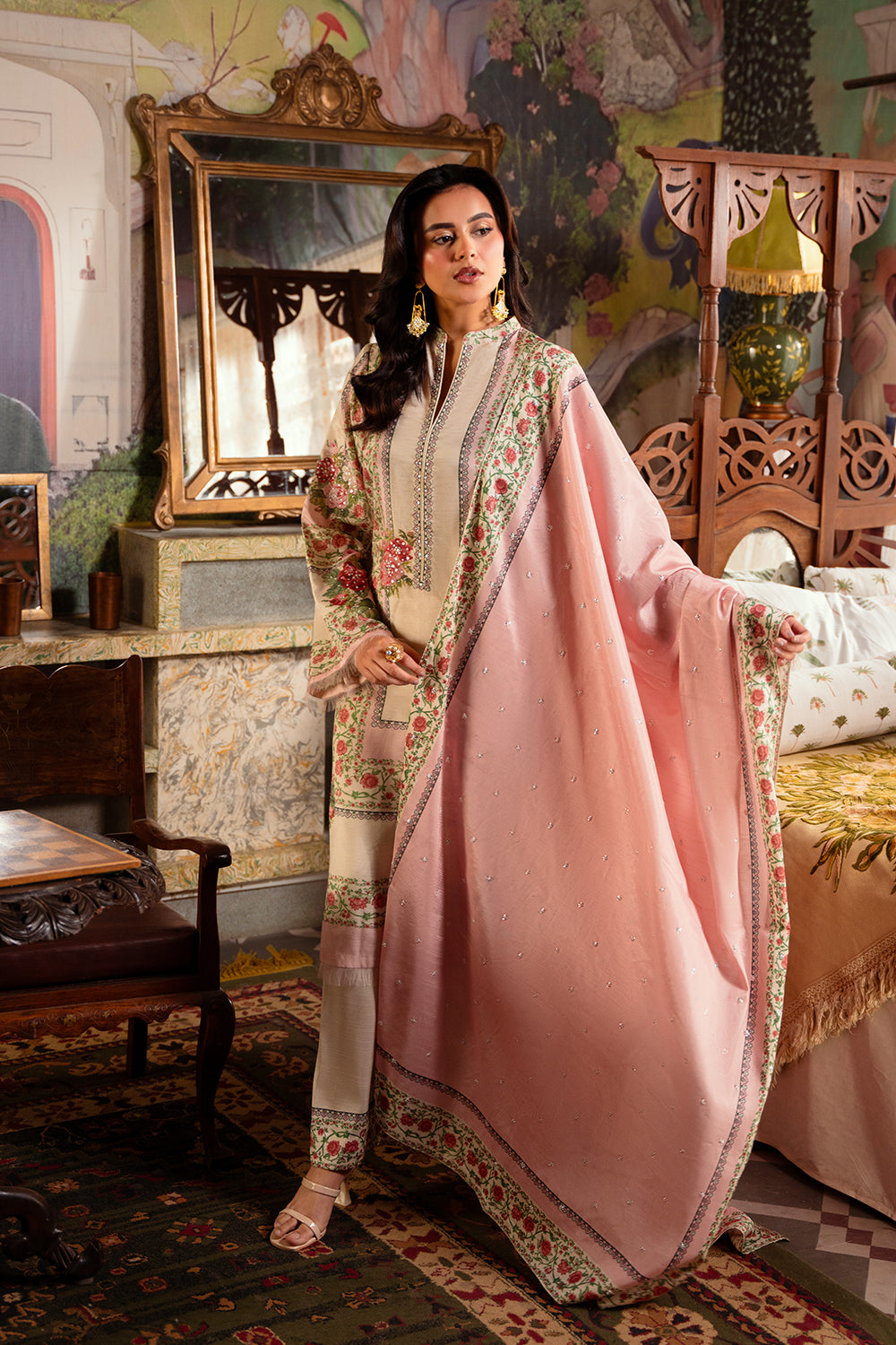 Saira Rizwan | Dahini Silk Pret | ADELIA -SRLP07-25 -  Saira Rizwan Ladies Clothes -  House of Maryam