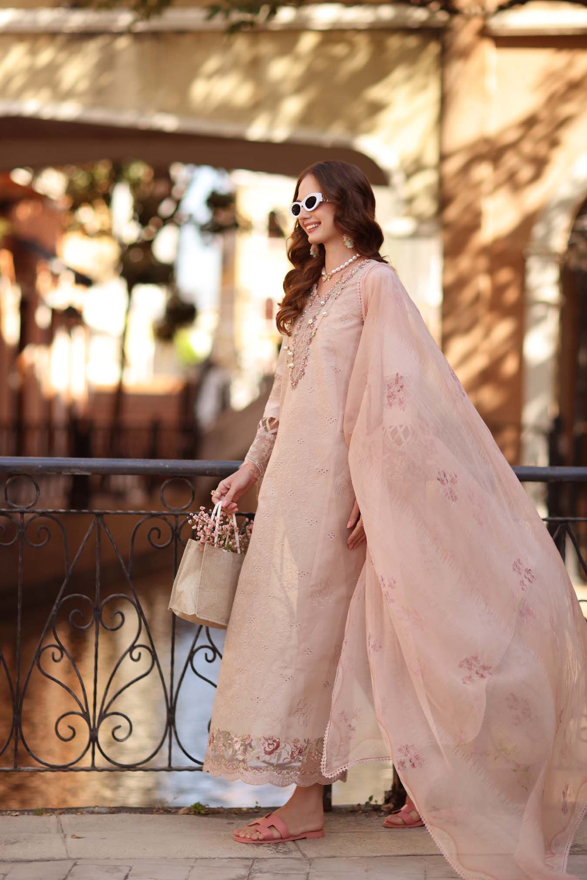Noor by Saadia Asad | Eid Luxe Printkhaas 26 | D6 - B - Ballet Pink-Brand:Noor by Saadia Asad-Type:Ladies Clothes-Pinkish Gray-Lawn-House of Maryam- Buy in UK, USA