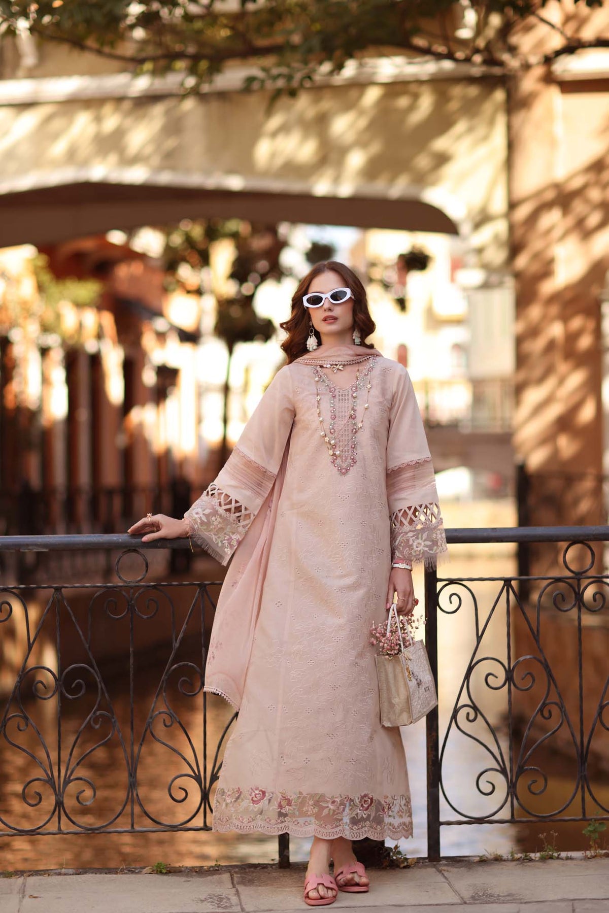 Noor by Saadia Asad | Eid Luxe Printkhaas 26 | D6 - B - Ballet Pink-Brand:Noor by Saadia Asad-Type:Ladies Clothes-Pinkish Gray-Lawn-House of Maryam- Buy in UK, USA