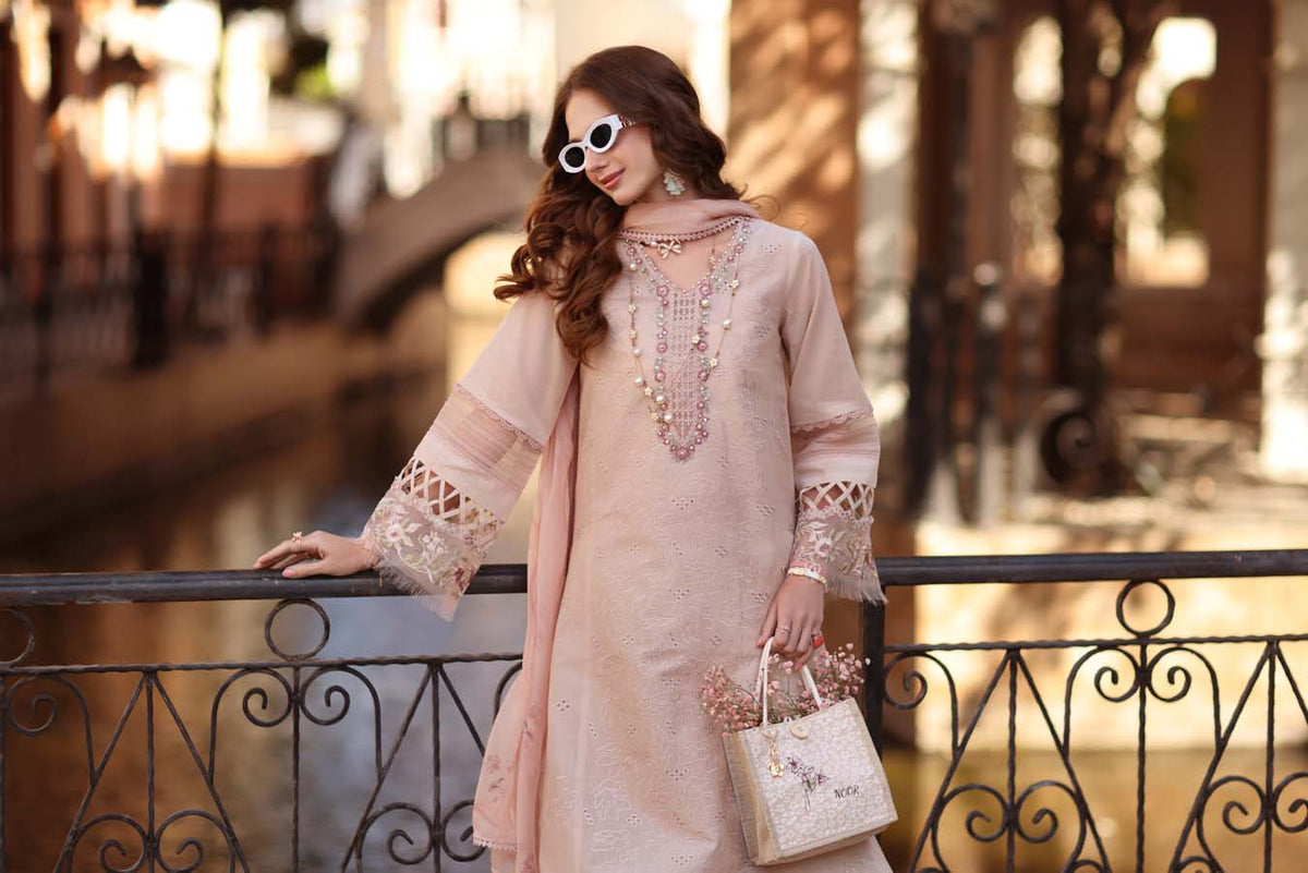 Noor by Saadia Asad | Eid Luxe Printkhaas 26 | D6 - B - Ballet Pink-Brand:Noor by Saadia Asad-Type:Ladies Clothes-Pinkish Gray-Lawn-House of Maryam- Buy in UK, USA