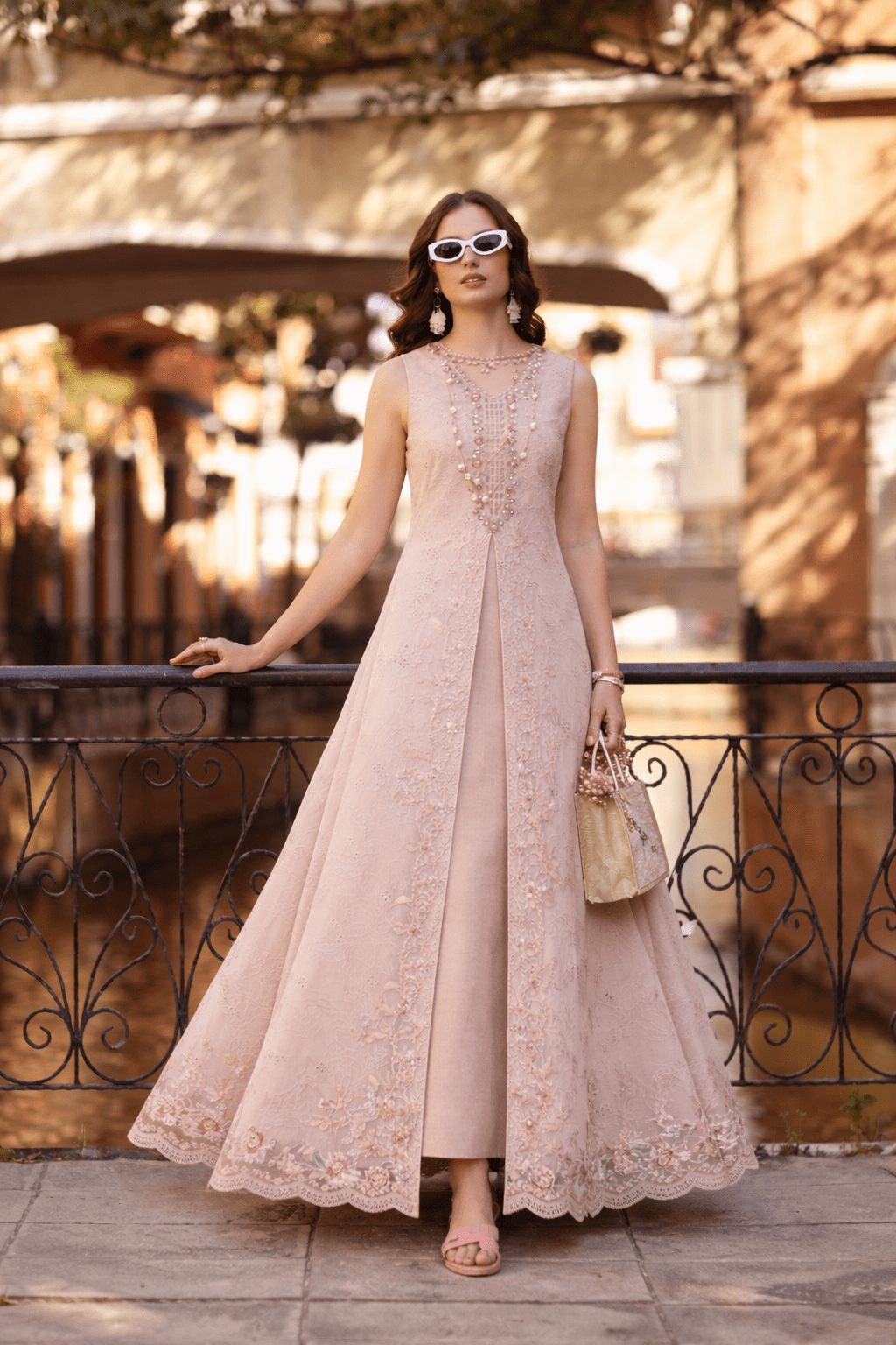 Noor by Saadia Asad | Eid Luxe Printkhaas 26 | D6 - B - Ballet Pink-Brand:Noor by Saadia Asad-Type:Ladies Clothes-Pinkish Gray-Lawn-House of Maryam- Buy in UK, USA