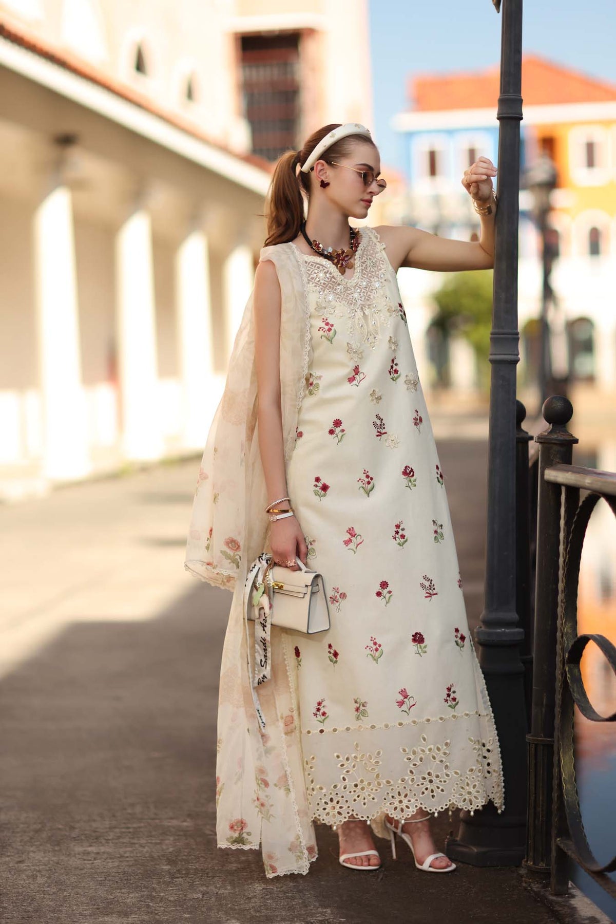 Noor by Saadia Asad | Eid Luxe Printkhaas 26 | D8 - A - Vanilla Mist-Brand:Noor by Saadia Asad-Type:Ladies Clothes-Ivory-Lawn-House of Maryam- Buy in UK, USA