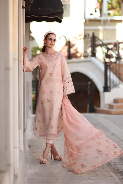 Noor by Saadia Asad | Eid Luxe Printkhaas 26 | D8 - B - Peach Blush-Brand:Noor by Saadia Asad-Type:Ladies Clothes-Peach Pink-Lawn-House of Maryam- Buy in UK, USA