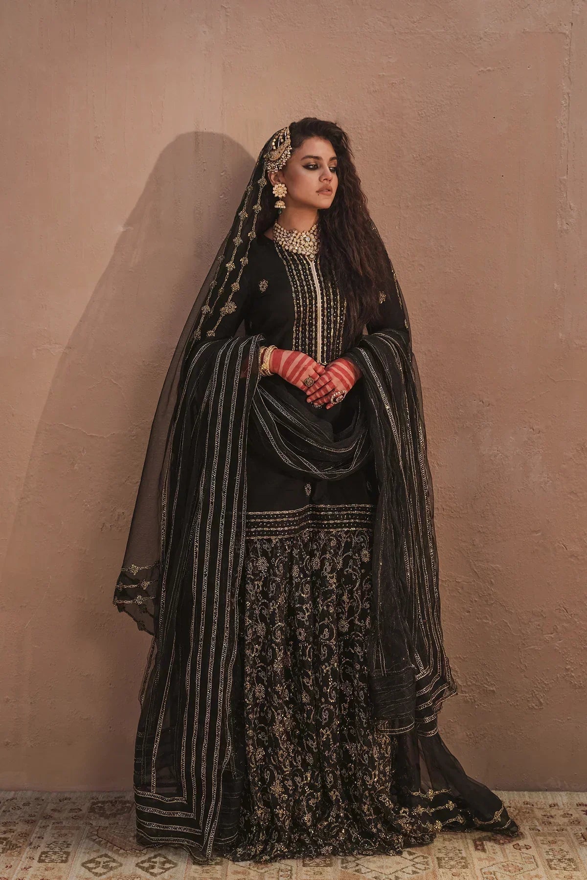 Erum Khan | Shab Siyah 23 | Noor -  Erum Khan Formal - Original Designer Dress - House of Maryam