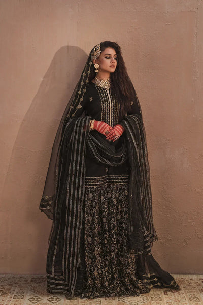 Erum Khan | Shab Siyah 23 | Noor -  Erum Khan Formal - Original Designer Dress - House of Maryam
