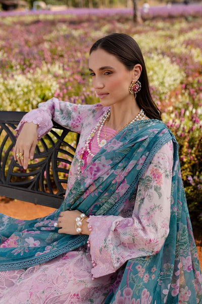 Nureh | Bloom 25 |BL-01-Brand:Nureh-Type:Ladies Clothes-Light Pink-Lawn-House of Maryam- Buy in UK, USA