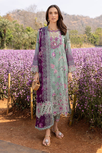 Nureh | Bloom 25 | BL-02-Brand:Nureh-Type:Ladies Clothes-Sea Green-Lawn-House of Maryam- Buy in UK, USA