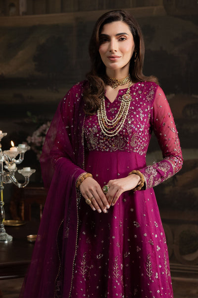 Nureh | Elanora Formals 25 | NEL-66-Brand:Nureh-Type:Ladies Clothes-Plum-Lawn-House of Maryam- Buy in UK, USA