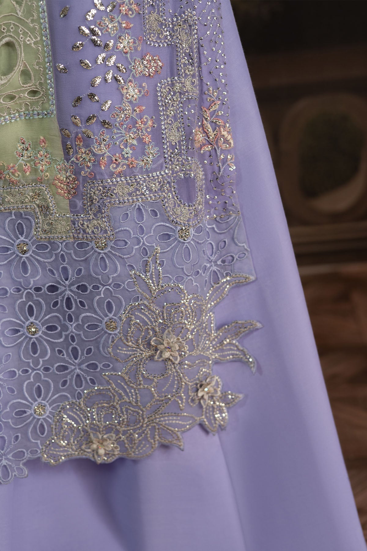 Nureh | Elanora Formals 25 | NEL-70-Brand:Nureh-Type:Ladies Clothes-Light Lavender-Chiffon-House of Maryam- Buy in UK, USA