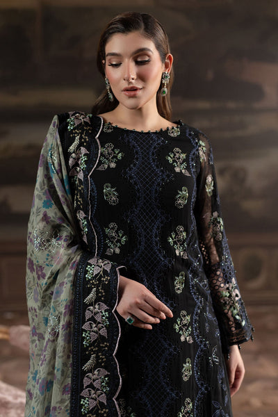 Nureh | Elanora Formals 25 | NEL-71-Brand:Nureh-Type:Ladies Clothes-Black-Chiffon-House of Maryam- Buy in UK, USA