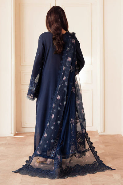 Nureh | Feya Eid Collection | FE-09-Brand:Nureh-Type:Ladies Clothes-Navy Blue-Lawn-House of Maryam- Buy in UK, USA