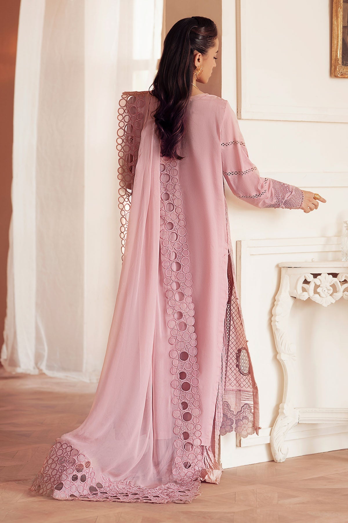 Nureh | Feya Eid Collection | FE-10-Brand:Nureh-Type:Ladies Clothes-Lilac-Lawn-House of Maryam- Buy in UK, USA