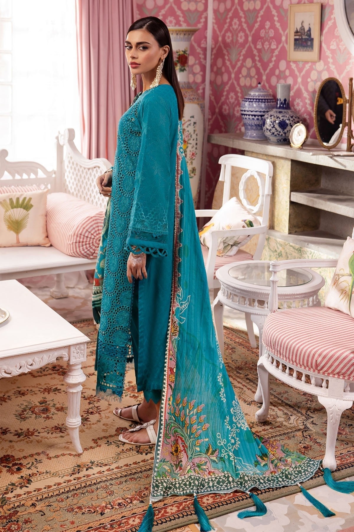 Nureh | Maya Lawn | NS-108-Brand:Nureh-Type:Luxury - House of Maryam- Buy in UK, USA