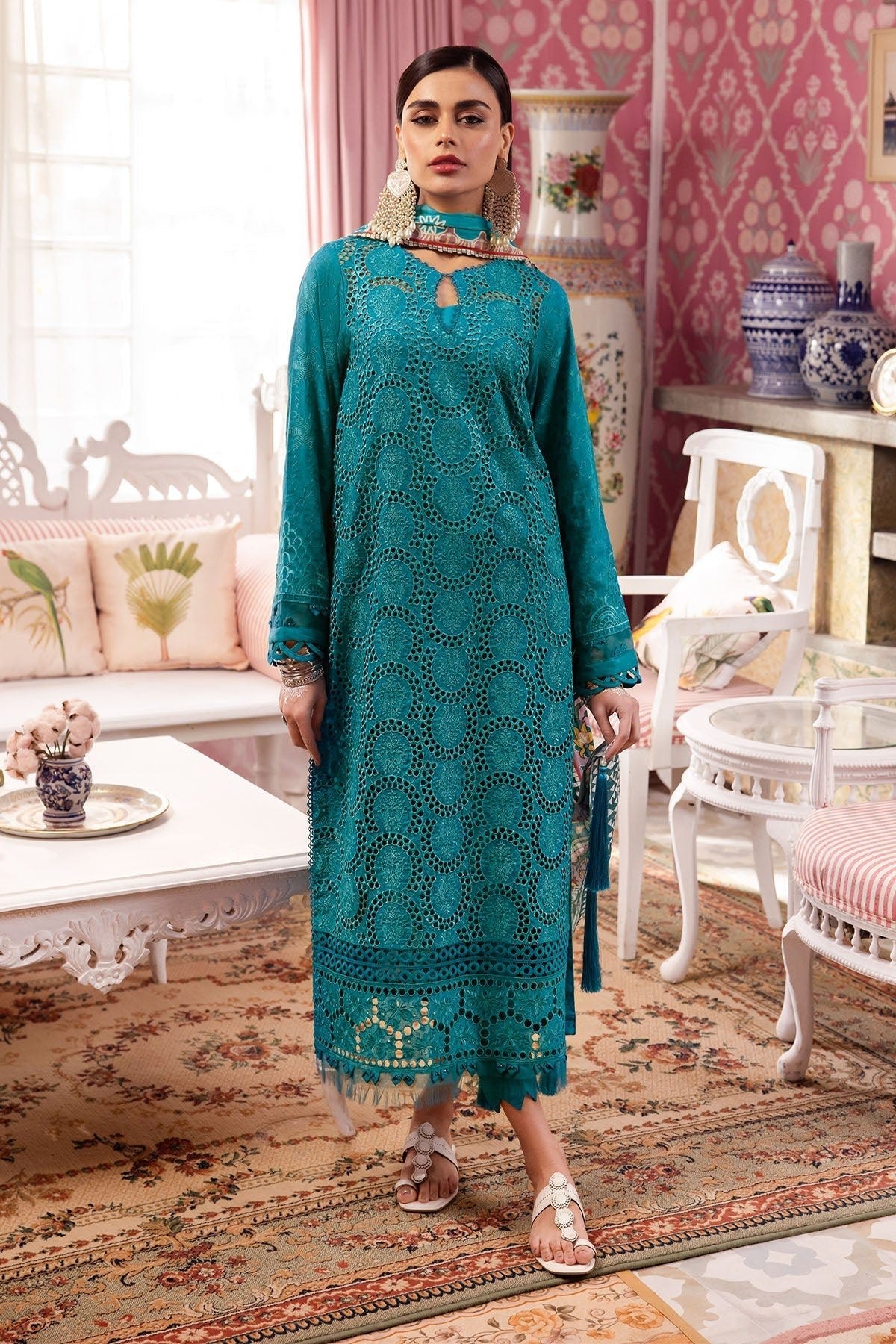 Nureh | Maya Lawn | NS-108-Brand:Nureh-Type:Luxury - House of Maryam- Buy in UK, USA
