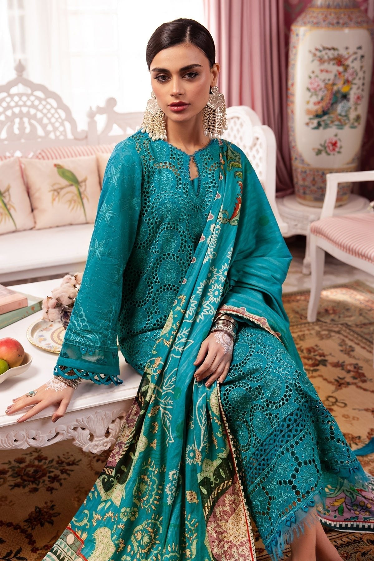 Nureh | Maya Lawn | NS-108-Brand:Nureh-Type:Luxury - House of Maryam- Buy in UK, USA