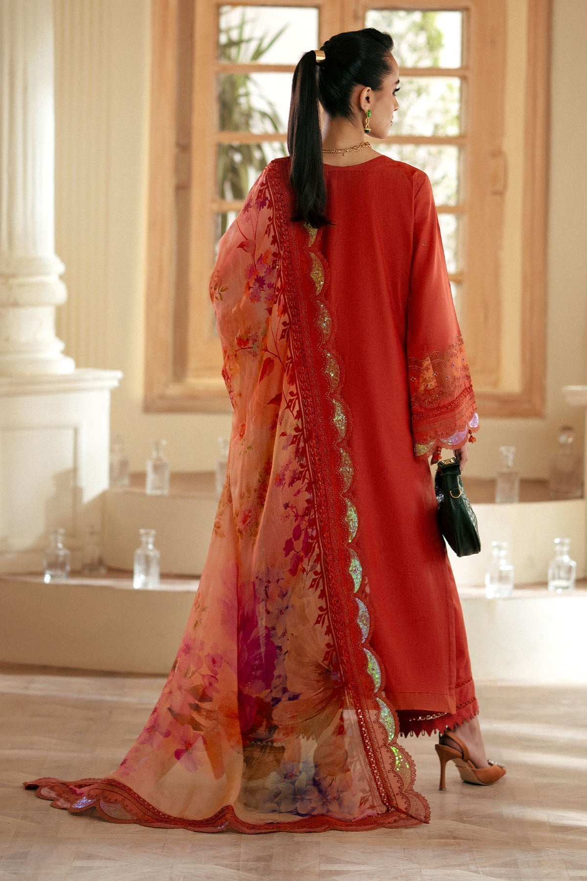 Nureh | Maya Lawn | NS-142-Brand:Nureh-Type:Luxury - House of Maryam- Buy in UK, USA