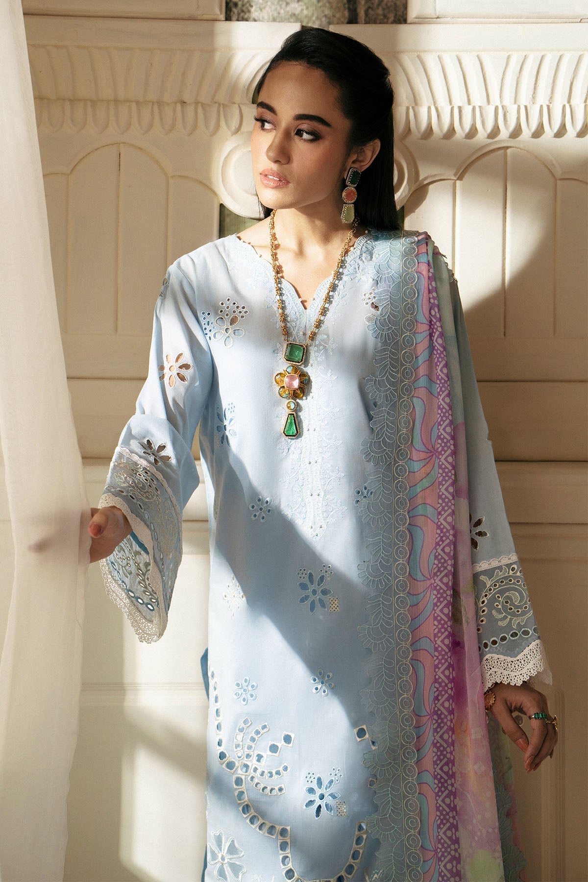 Nureh | Maya Lawn | NS-145-Brand:Nureh-Type:Luxury - House of Maryam- Buy in UK, USA